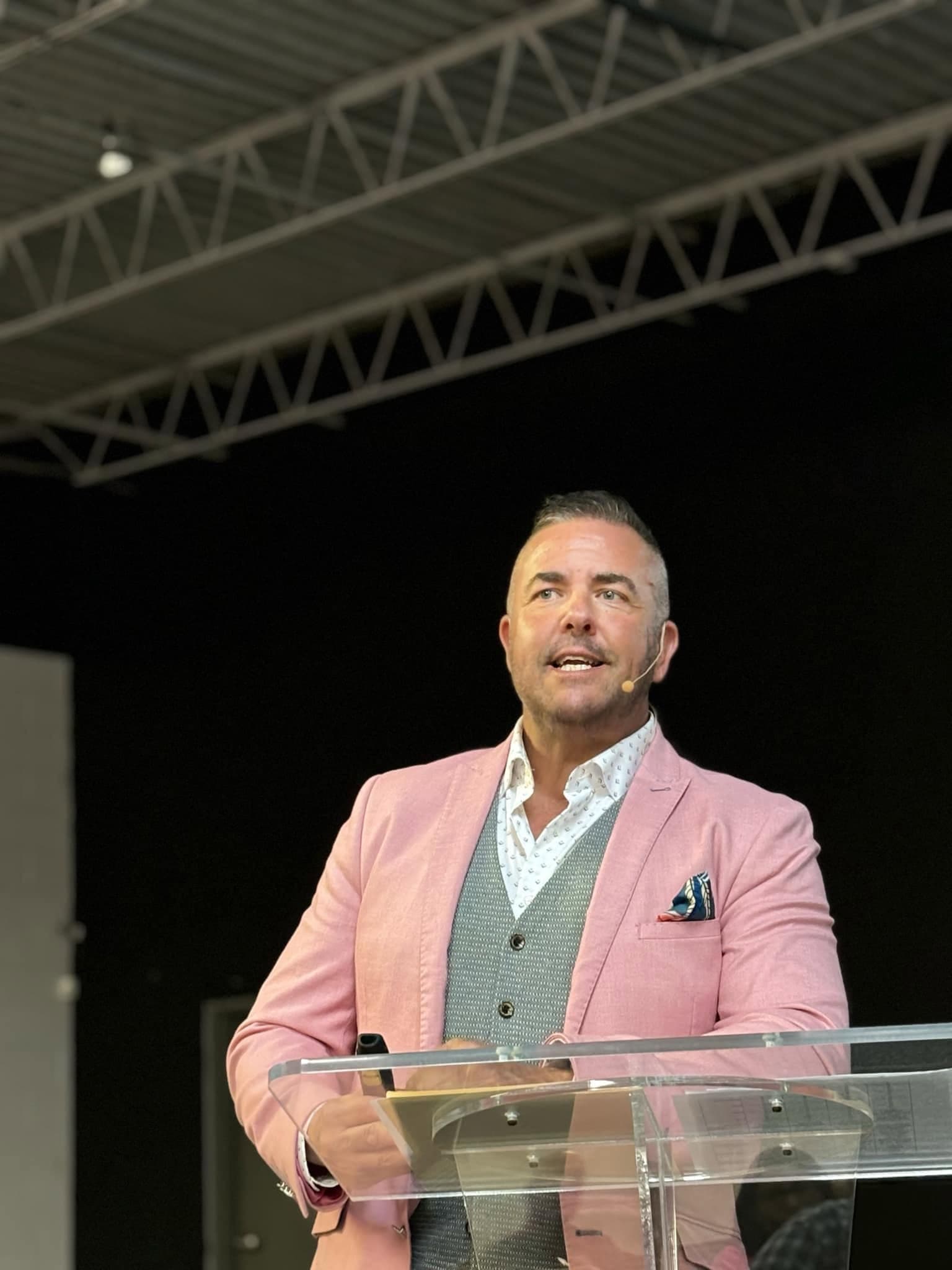 Guy Beveridge speaking at a conference